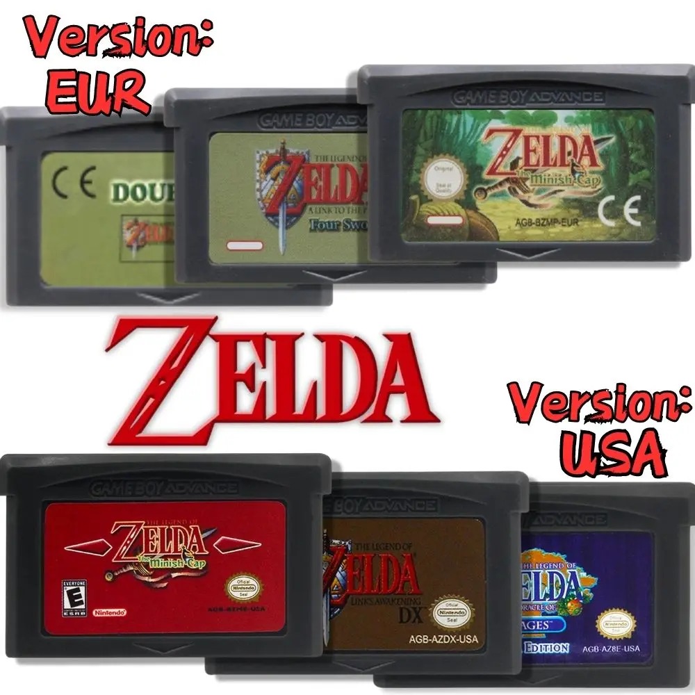 Musical Instrument Zelda - GBA 게임 카트리지 32비트 비디오 게임