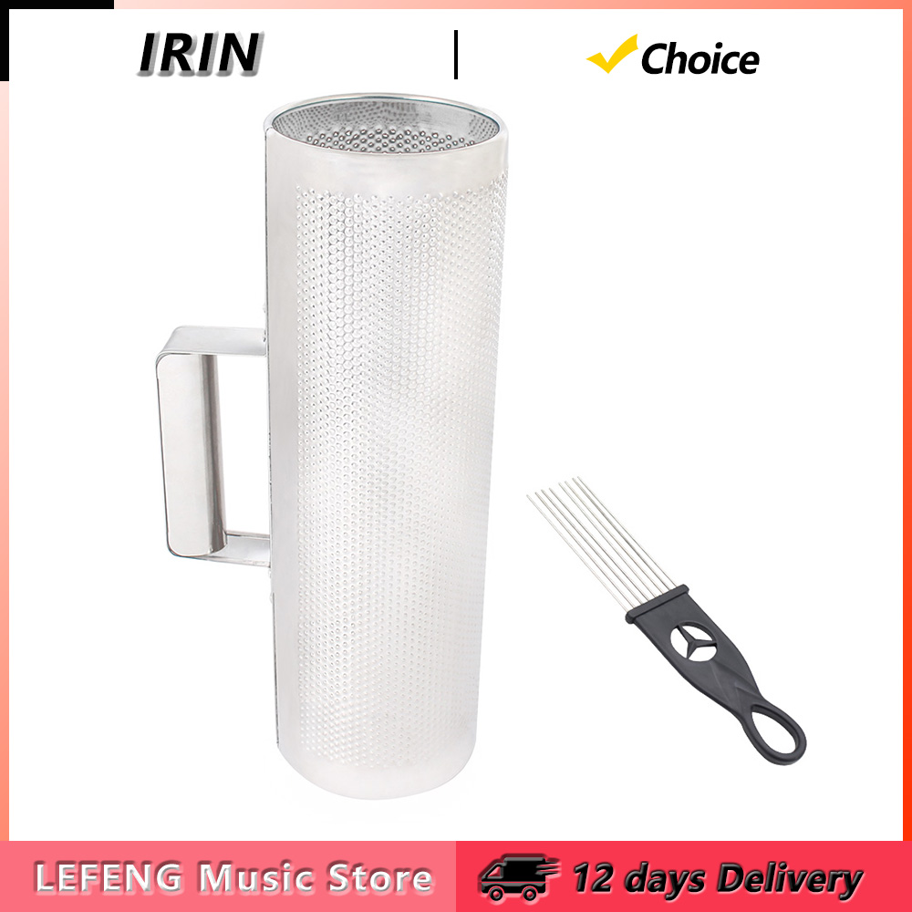 Guiro Scraper Instrument - IRIN Guiro 대형 스테인레스 스틸 Guiro
