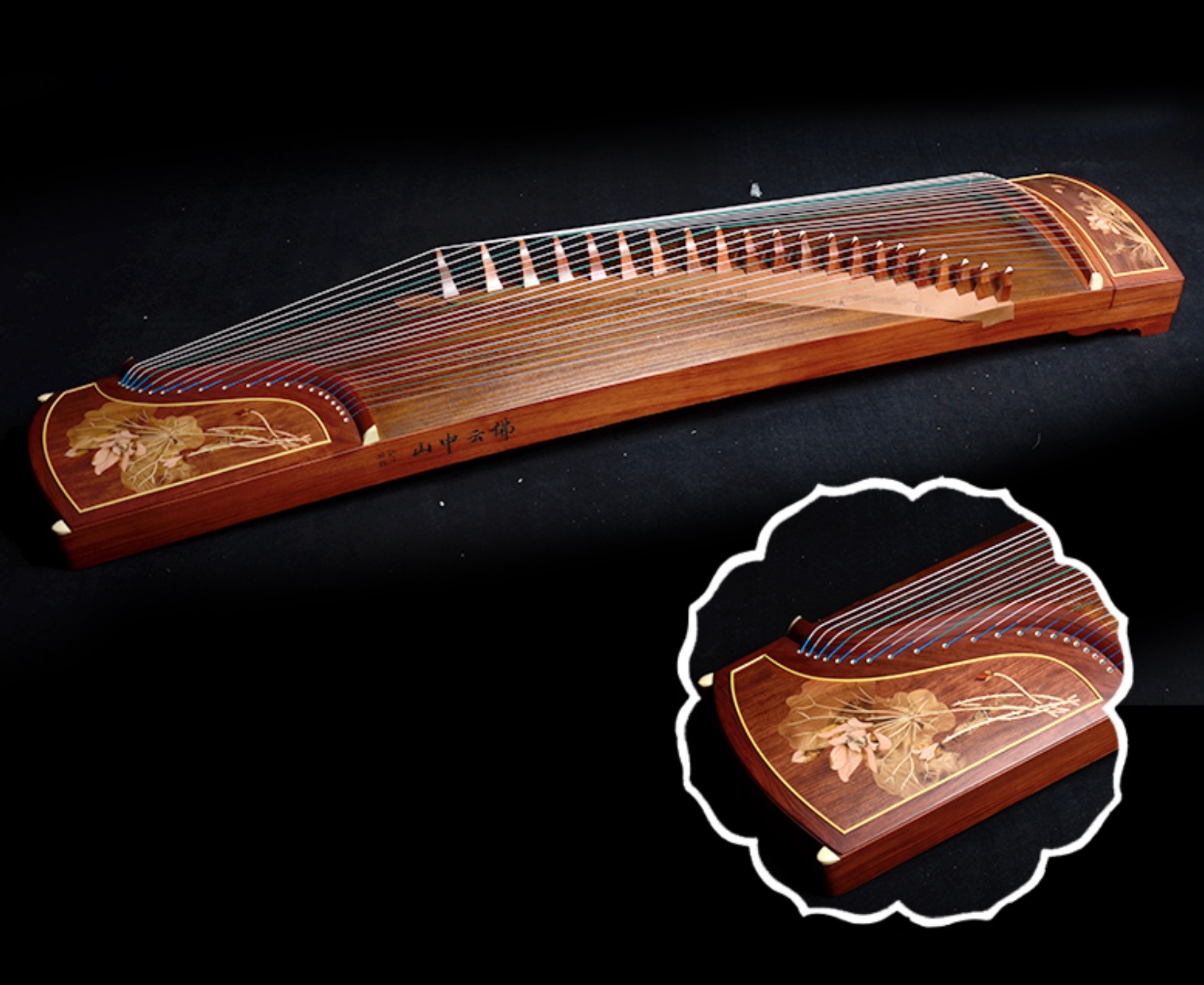 Musical Instrument Guzheng - Guzheng Dunhuang 7694RR 청수 히비스커스 중국