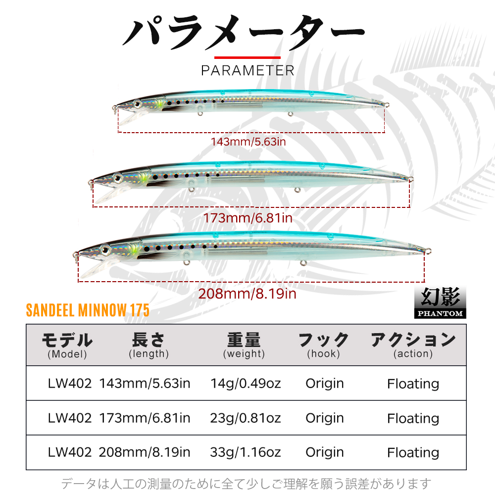 Hunthouse Sandeel Minnow 미끼 14 - Rain Stick Percussion 리뷰 및 가격