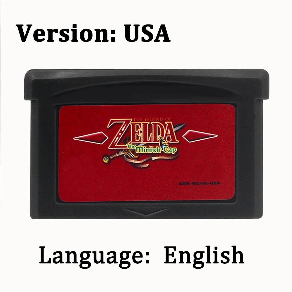새로운 GBA 게임 카드 카트리지 32비트 비디오 게임 - Musical Instrument Zelda 리뷰 및 가격