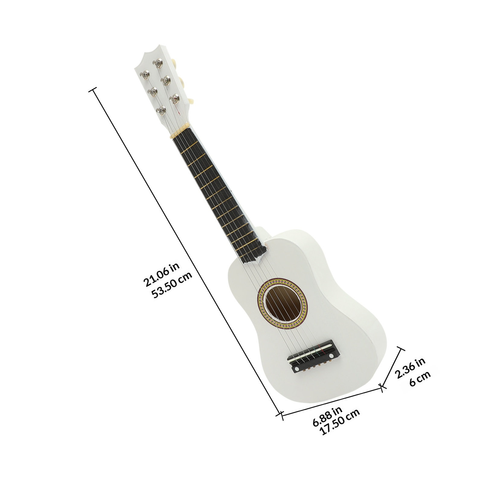 어린이를위한 21 인치 어쿠스틱 기타 포크 기타 초보자 - Musical Instrument For Beginners 리뷰 및 가격