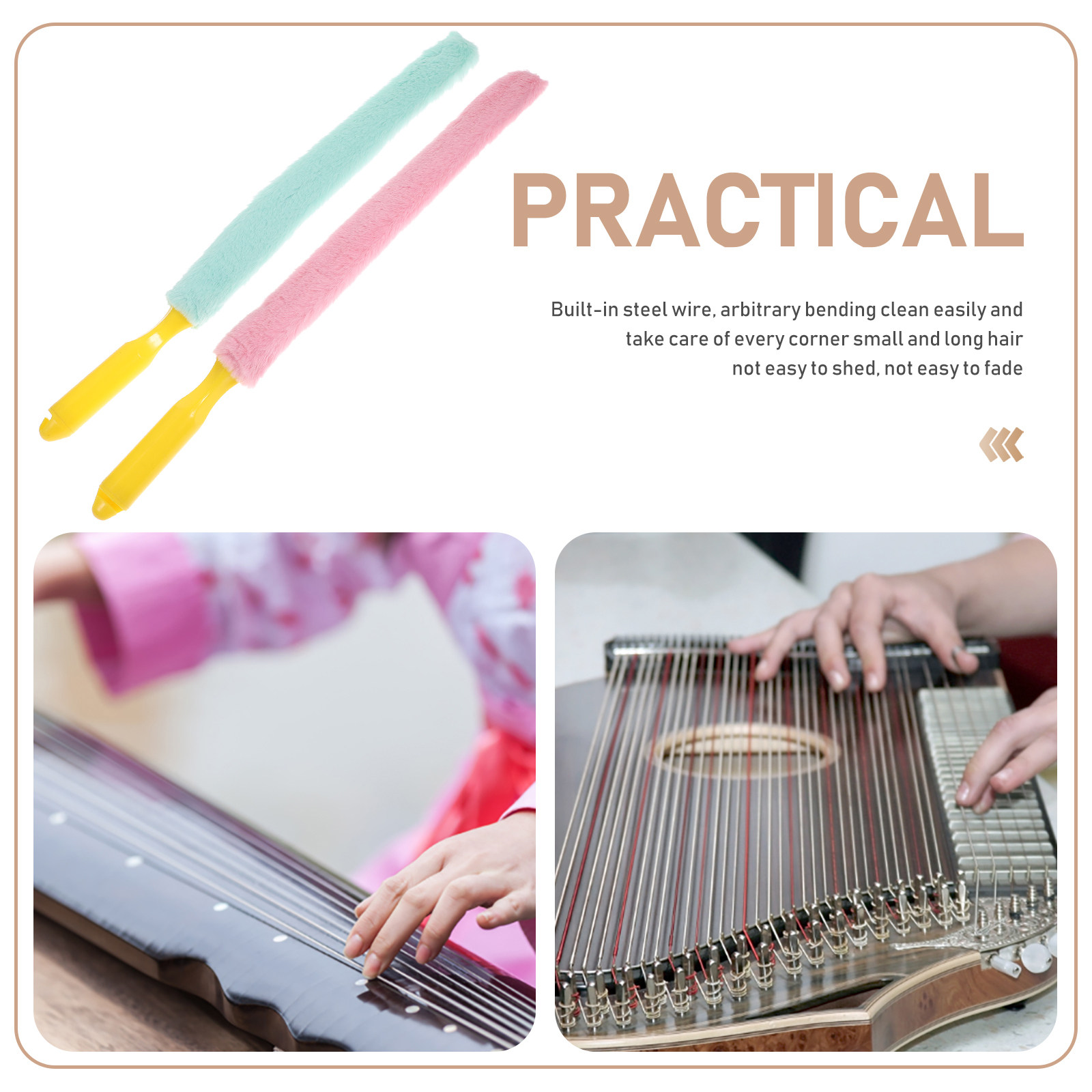2개 세트의 고전 악기(구전) 청소 도구, 긴 손잡이가 - Musical Instrument Guzheng 리뷰 및 가격